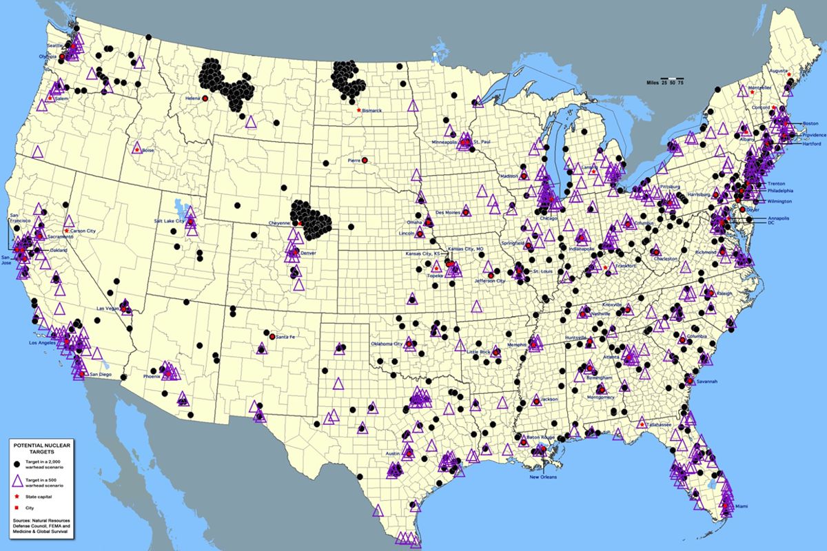 USA Potential Nuclear Targets
